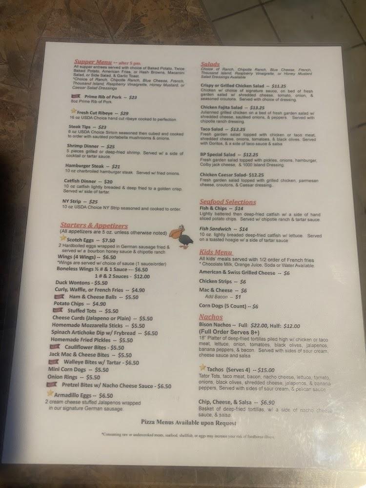 The Black Pelican Bar & Grille - Katering & Kegs Menu image 2